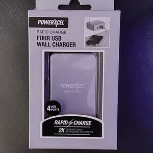 Rapid Charge 4 USB Wall Charger | Powerxcel